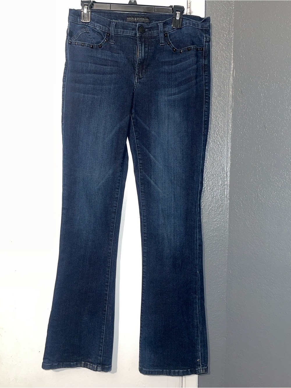Rock & Republic Kasandra Bootcut Jeans Dark Wash Stretch Women's Size 12M